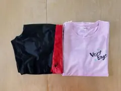 ミニバス 女の子 半袖Tシャツ＆ハーフパンツ ピンク＆ブラック L他