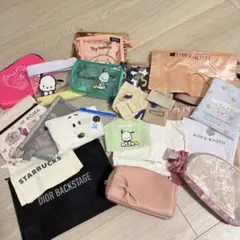 早い者勝ち⭐️ブランドポーチ　エコバッグ　巾着　ポーチ　まとめ売り　DIORポーチ