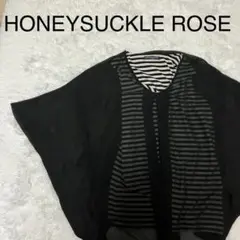HONEYSUCKLE ROSE レースブラック/内側ストライプ トップス Lのサムネイル