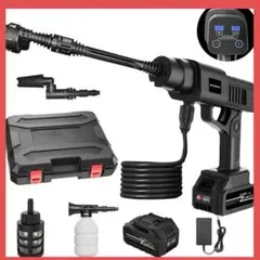 高圧洗浄機 コードレス 充電式 大容量バッテリー 強力 家庭用 初心者向け 噴射