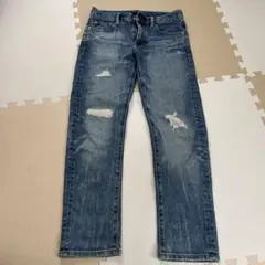 UNIQLO JEANS ダメージストレートデニム