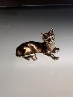 真鍮製 猫の置物 ミニチュア フィギュア
