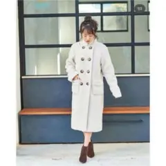 Cherie Mona 西川瑞希ちゃん ボアロングコート アイボリーのサムネイル