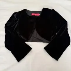 キッズ ベロアアウター ボレロ クロップドジャケット フォーマル