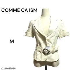 ★新品 タグ付★COMMECA ISMコムサイズム ジャケット M 白 半袖