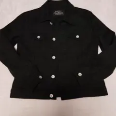 Nano-Universe ブラック デニムジャケット 36