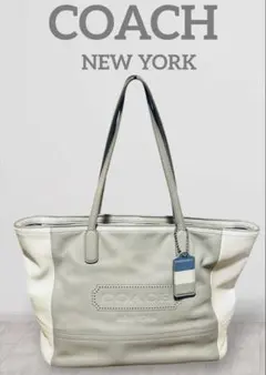 COACH コーチ トートバッグ バイカラー クリーム L1280-23469