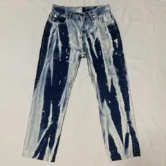新品タグ付き doublet ブリーチ加工 パンクデニムパンツ ダブレット