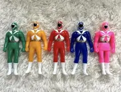 バンダイ BANDAI 当時物 救急戦隊ゴーゴーファイブ5セット ソフビ絶版