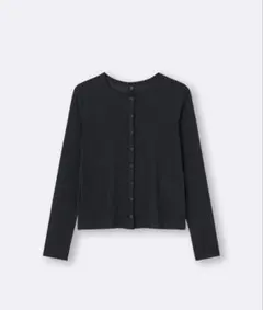 GU ソフトシアーカーディガン 黒 L