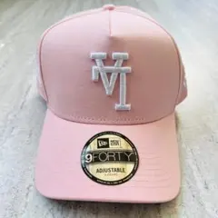 海外限定 LA ニューエラ ドジャース 逆ロゴ ピンク