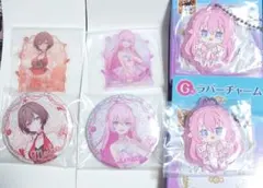 グッスマくじ MEIKO 巡音ルカ G賞 ラバーチャーム F賞 缶バッジ