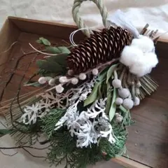 正月飾り　大人リースに変わる注連飾り