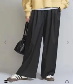 ワイド タックパンツ2