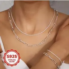 S925 スターリングシルバー ネックレス