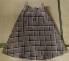 う*ん様 【NATURAL BEAUTY BASIC】チェック柄フレアスカート（