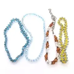 ビーズブレスレット４本セット　ハンドメイド　セット　まとめ売り