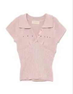 トップス ANDMARY lindsay logo tops pink andmary Lindsay logo tops pink - メルカリ