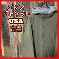 ブルゾン ベージュ M メンズ アウター USA古着 90s 長袖 ジャケット
