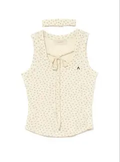 Andmary Flower ribbon tops blue - メルカリ