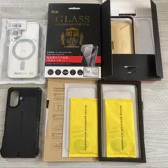 iPhone16 ELECOM ZEROSHOCK ケース×2画面カバー×3のサムネイル