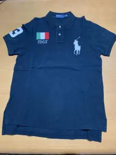 POLO ラルフローレン　No.3 ポロシャツ　ITALY 黒　Ｌ　極美品