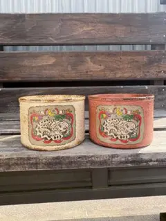 リメイク缶　リメ缶　2個セット　ユキヒョウラベルのサムネイル