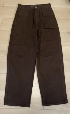 UNIQLO U ブラウン デニムタックパンツ 　25インチ 63.5㎝
