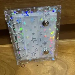 ホログラム星デザインバインダー A6サイズ　約12センチかける9センチ