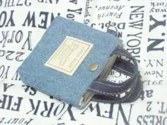 デニムリメイクポーチ　№　1728