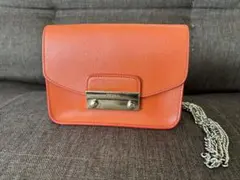 FURLA オレンジ メトロポリス　ショルダーバッグ