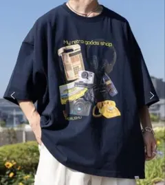 perush レトロTシャツ