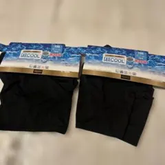 新品　135cm 接触冷感　レギンス　1分丈スパッツ　2枚セット　ブラック