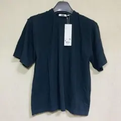 新品　UNIQLO ユニクロ　ハイツイストコットンクルーネックセーター　五分袖