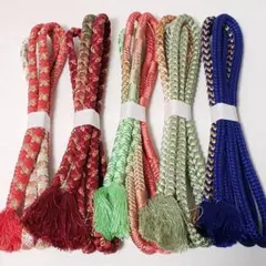 (1184)帯締め 5点 まとめ売り 帯紐 着物 和装 小物