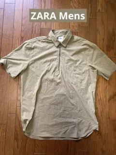 ZARA ジップアップ ポロシャツ