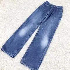 SOMETHING EDWIN ストレートデニム　ジーンズ　ブルー　青