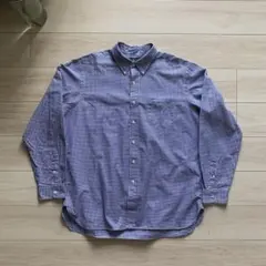 RALPH LAUREN / ラルフ 90s 長袖シャツ ギンガム マチ付 希少