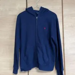 ラルフローレン　ジップパーカー　ネイビー