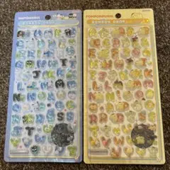 正規品　ボンボンドロップシール　サンリオ文字mojiポムポムプリン　はぴだんぶい