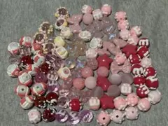 カラフルプラスチックビーズセット 約100個