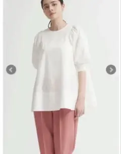超美品 24SS セオリーリュクス Basalt Julia ペプラム 38 白 - メルカリ