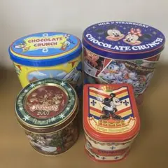 ディズニー　空き缶　4個セット