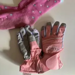 P.PRITY ピンク 手袋 K Mサイズ　スキー　スノーボード