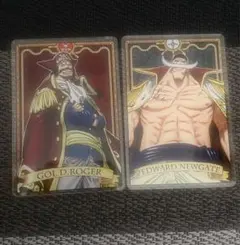 ワンピース ステータスカードコレクション 白ひげ ロジャー