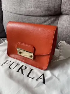 FURLA オレンジ メトロポリス　ショルダー