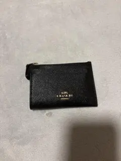 COACH ブラックレザー コインケース