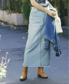 リヴドロワ 試着のみ　デニムスカート　40