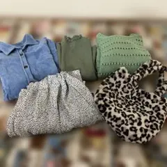 レディース　トップス　ガウチョパンツ　バッグ等　まとめ売り5点