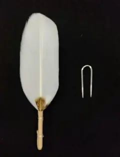 匿名配送 茶道具 茶箱用小羽根 ウグイス 新品 ⑥